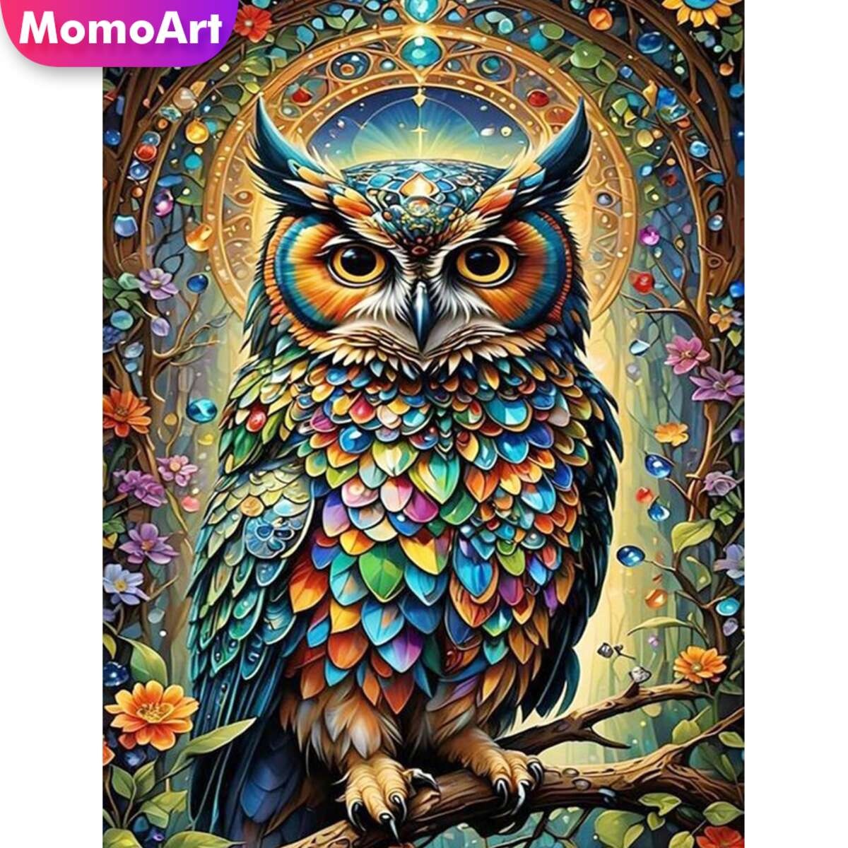 Photo Mosaic Print - Momoart Новое поступление Алмазная мозаика Сова