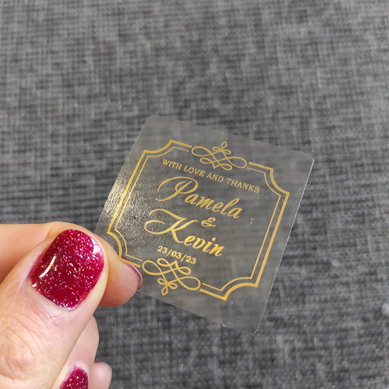 Personalised Candle Label - Изготовленные на заказ золотые фольги, свадебные