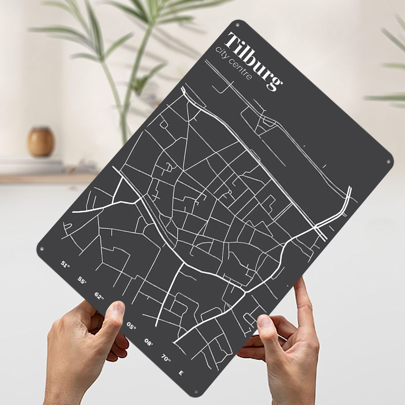 Плакат с картой центра города  – обзор и цена Custom Map Poster