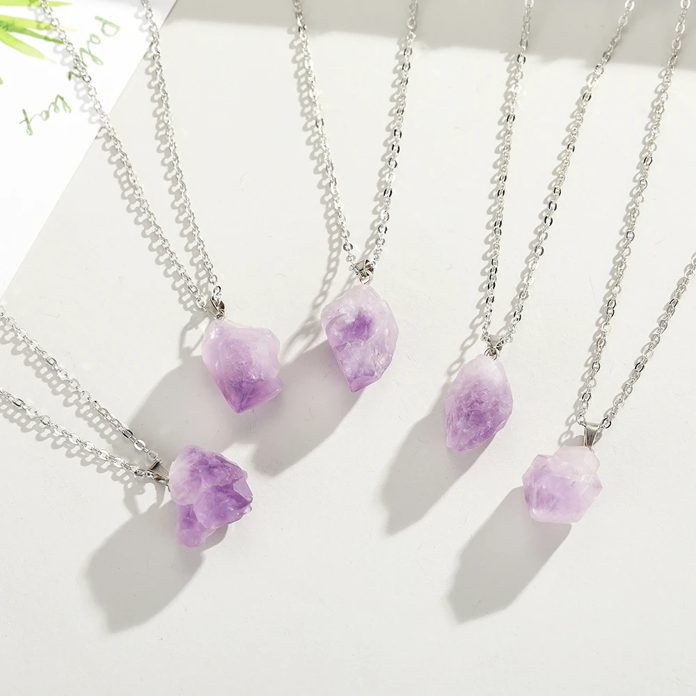 Натуральный уругвайский аметис – обзор и цена Birth Flower Necklace