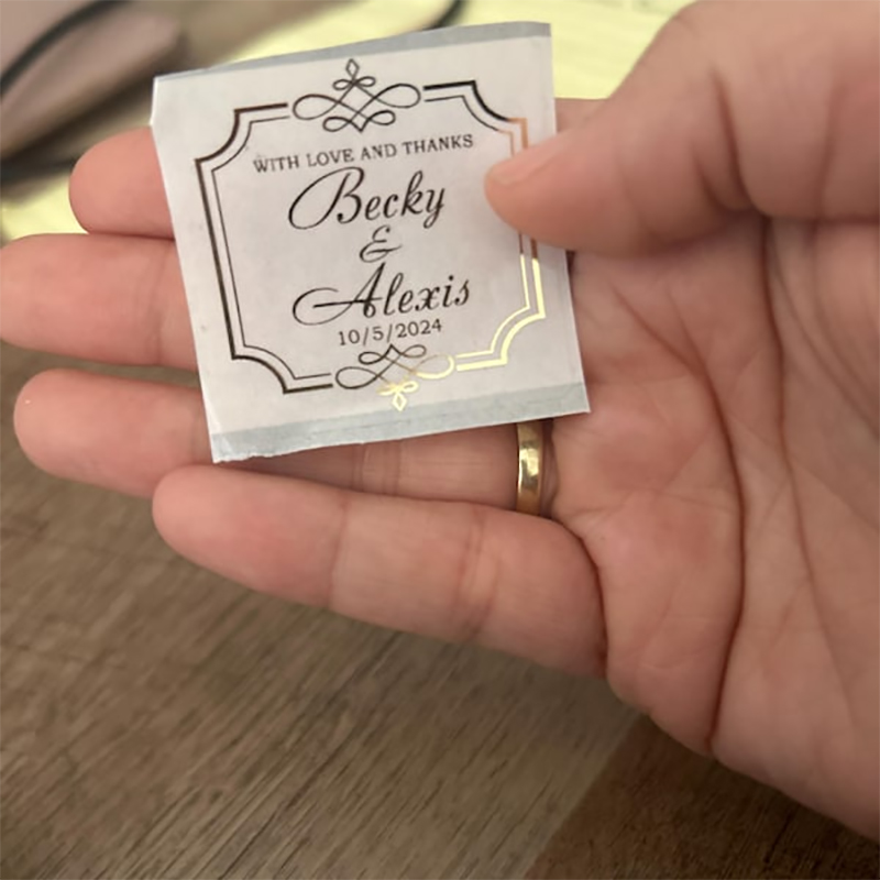 Изготовленные на заказ золотые – обзор и цена Personalised Candle Label