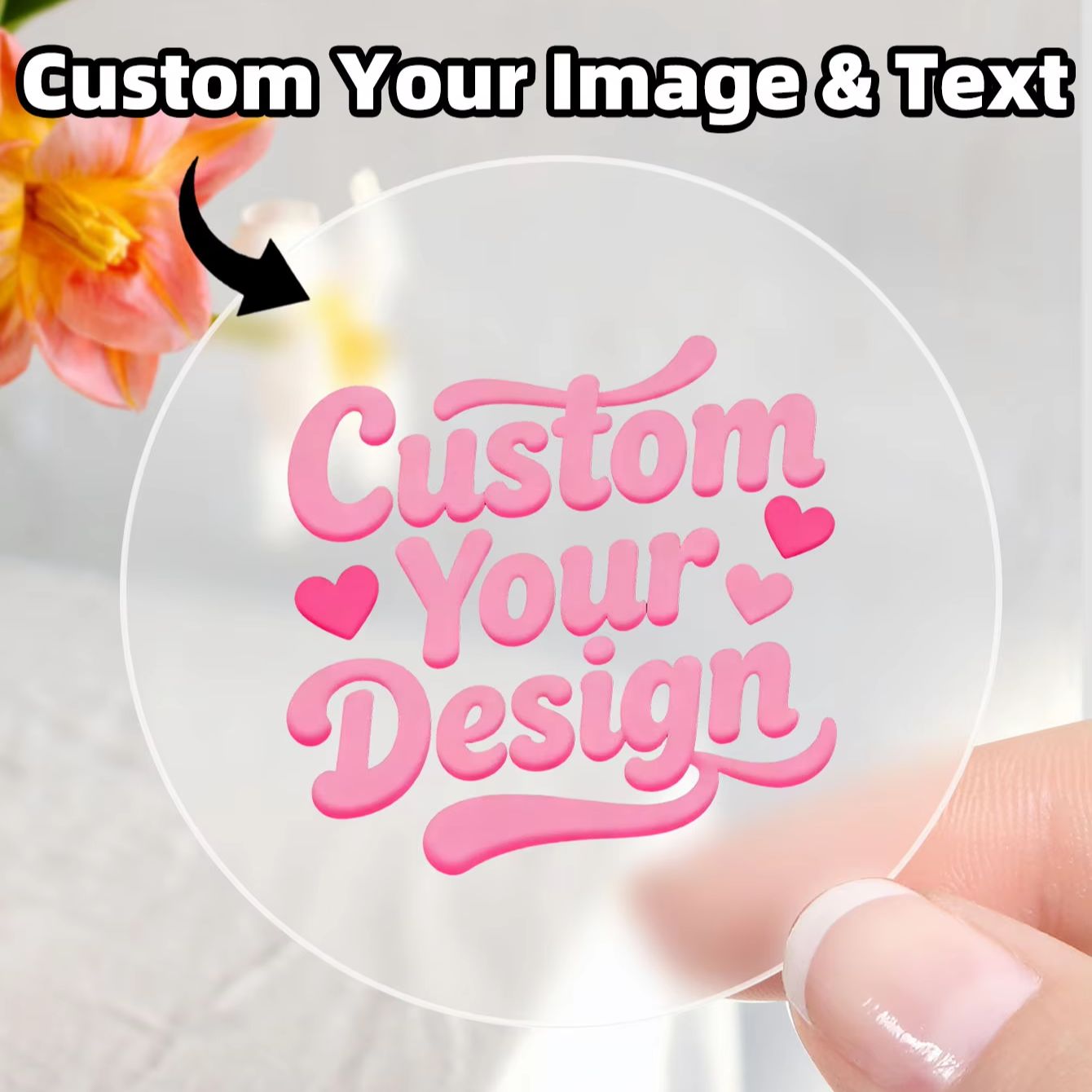 1-90 шт. Прозрачные круглые на – обзор и цена Personalised Candle Label